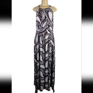 Banana Republic Heritage Rich Chocolate Knit Maxi Dress Flowy Boho Sz M Resort